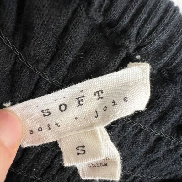 Soft Joie Women's Size Small Black Linen Blend Sleeveless Maxi Dress Swim Cover - Picture 8 of 13